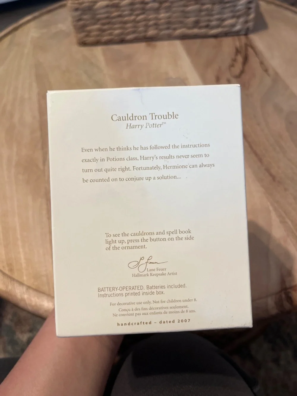 2007 Hallmark Harry Potter “Cauldron Trouble” Ornament